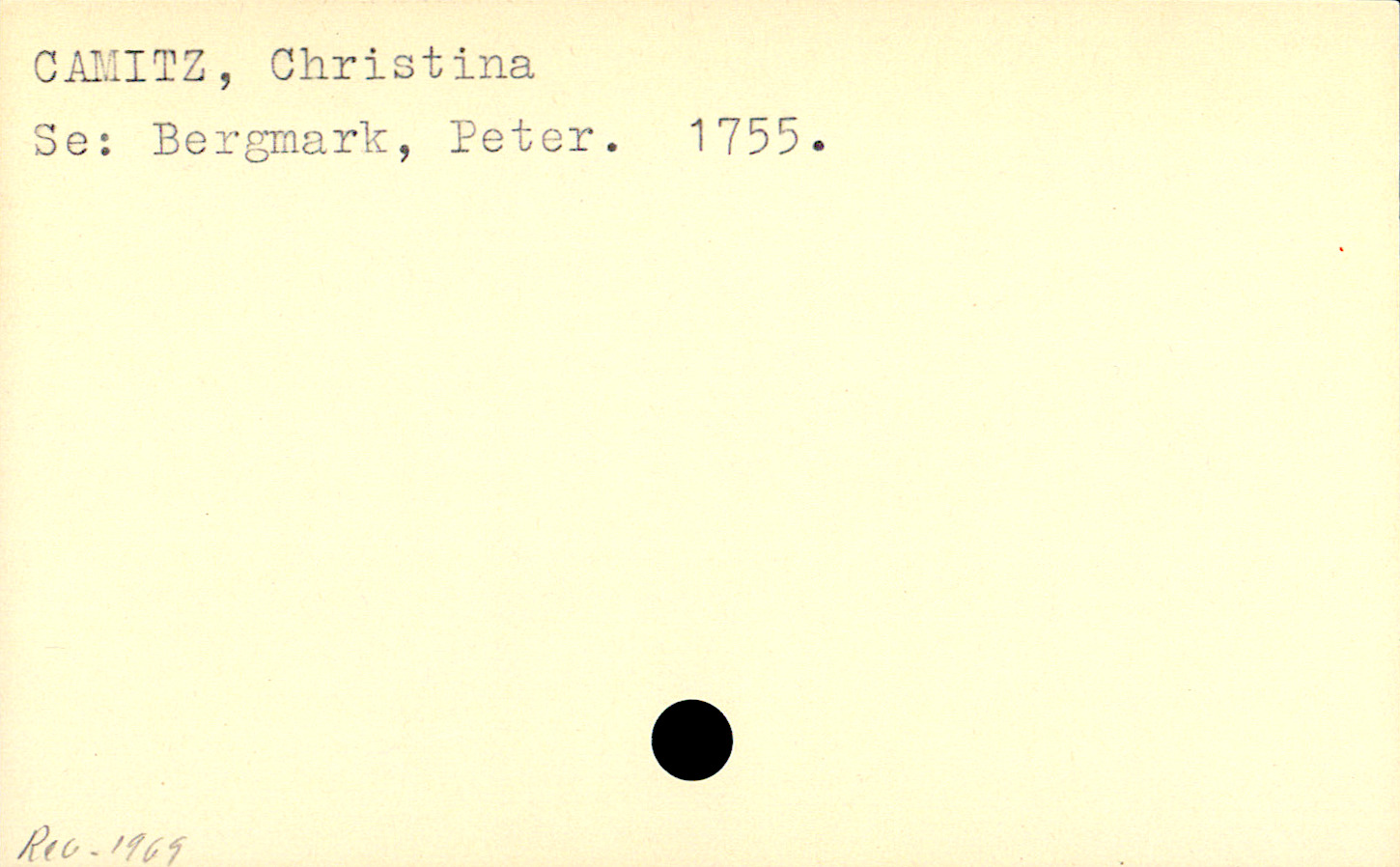 Catalogue Card_110069