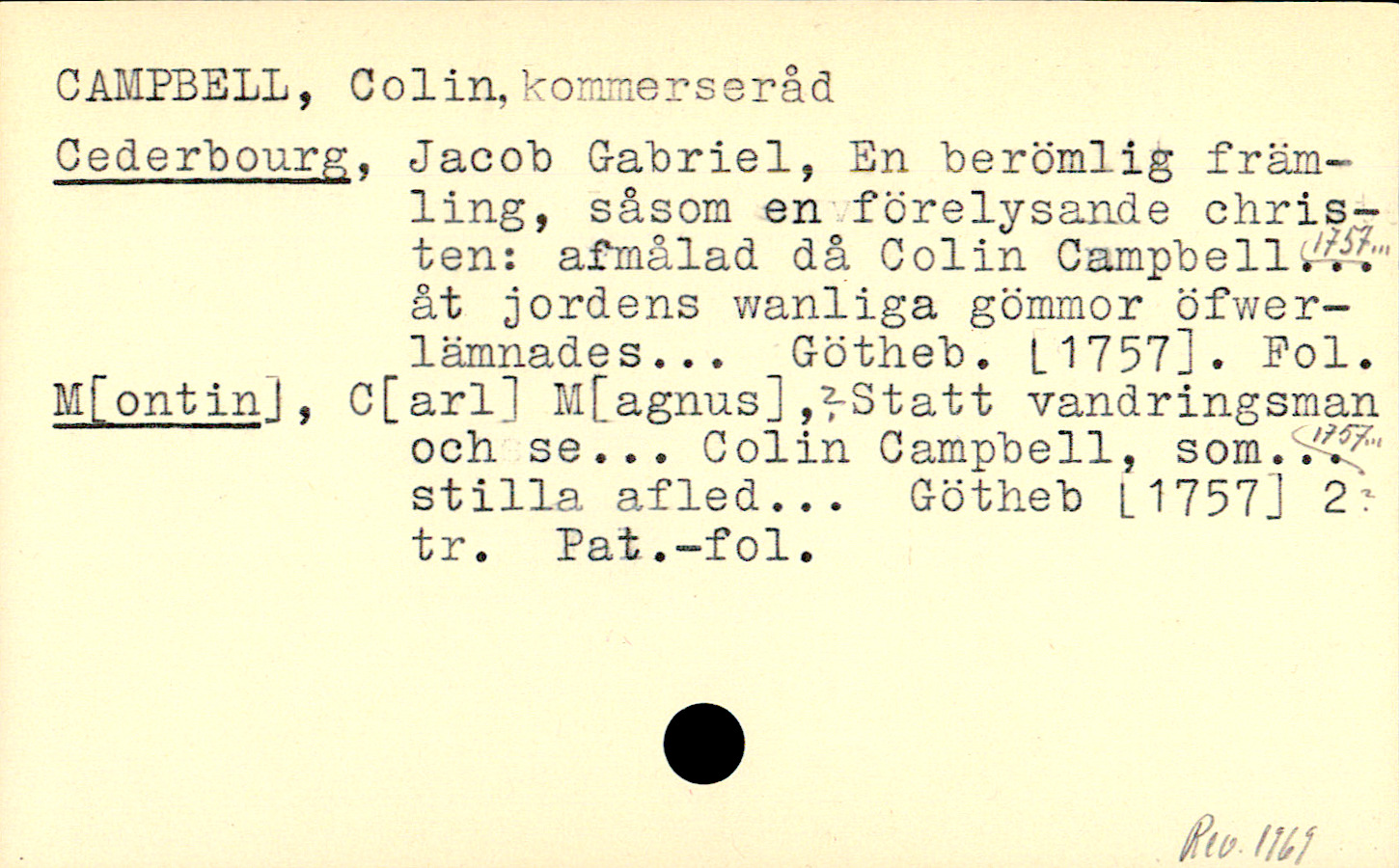 Catalogue Card_110080