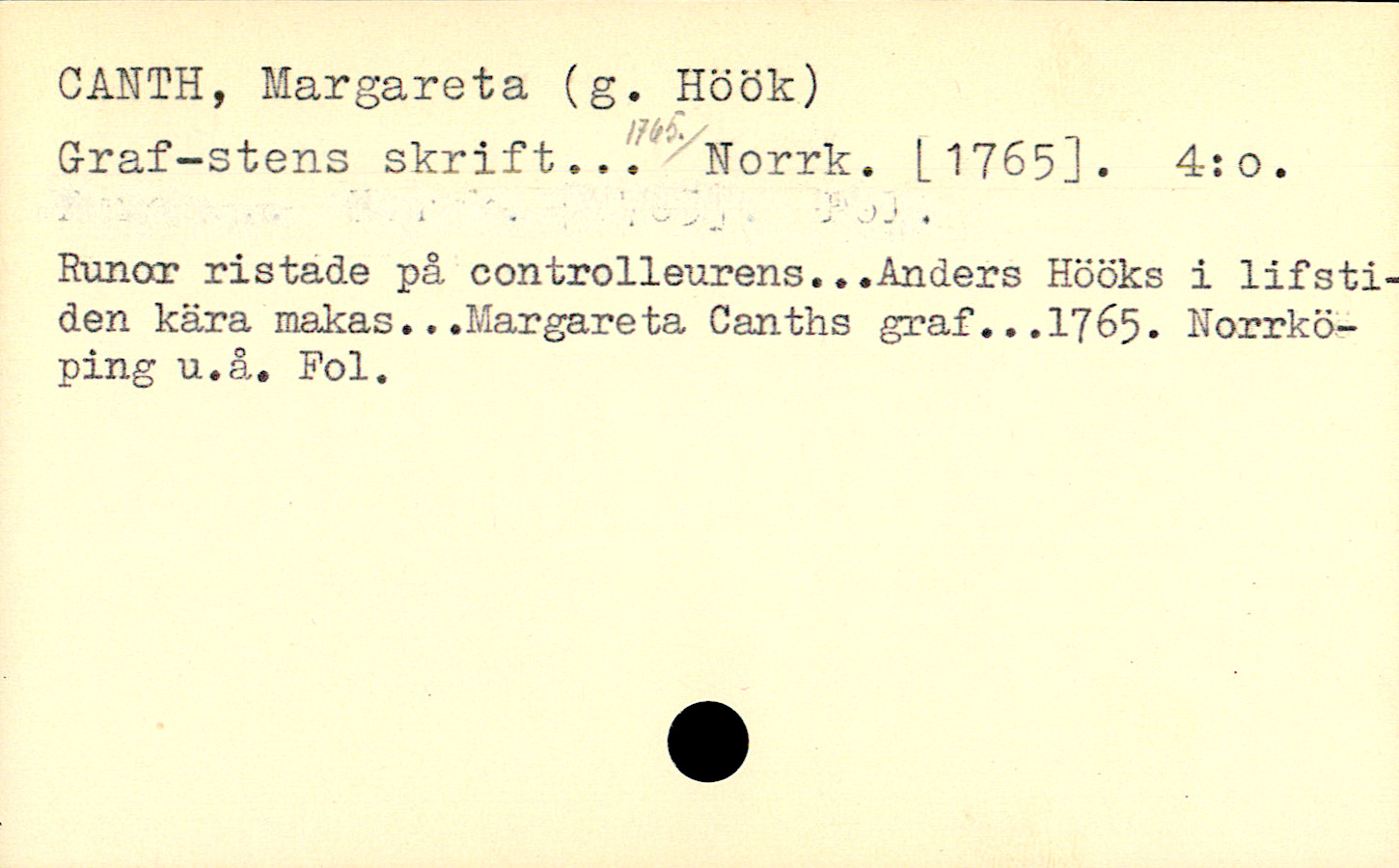 Catalogue Card_110081