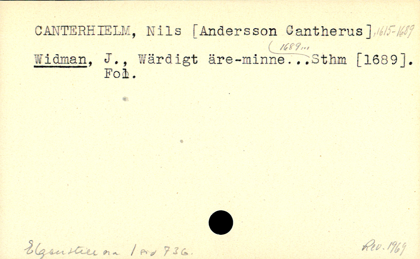 Catalogue Card_110087