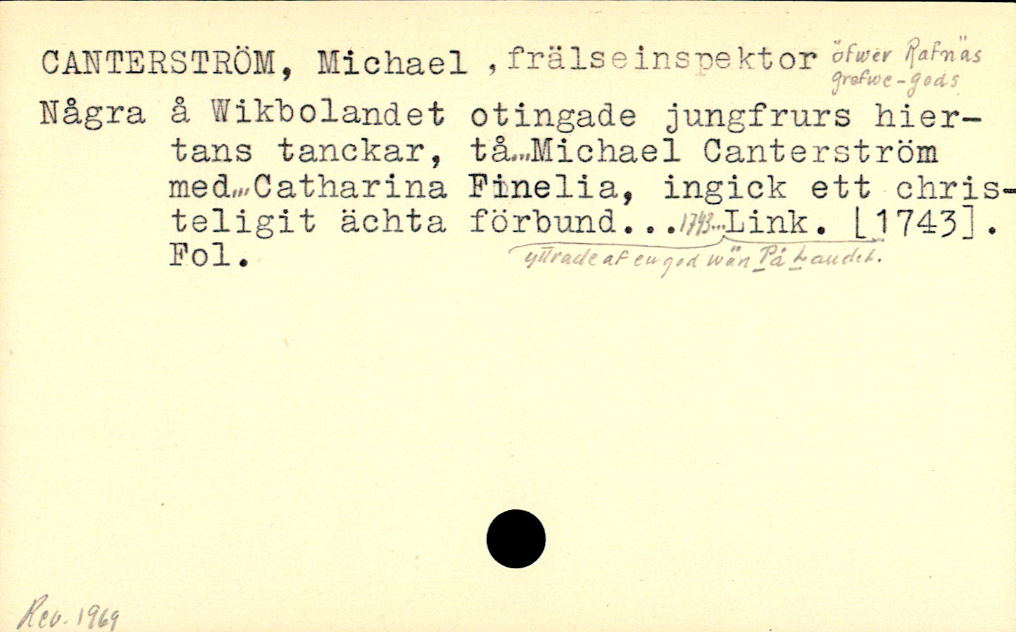 Catalogue Card_110091