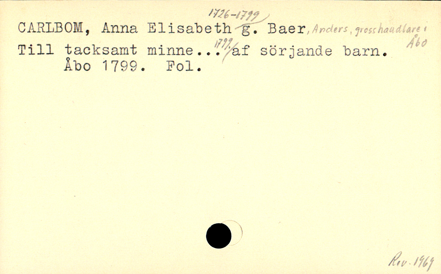 Catalogue Card_110139