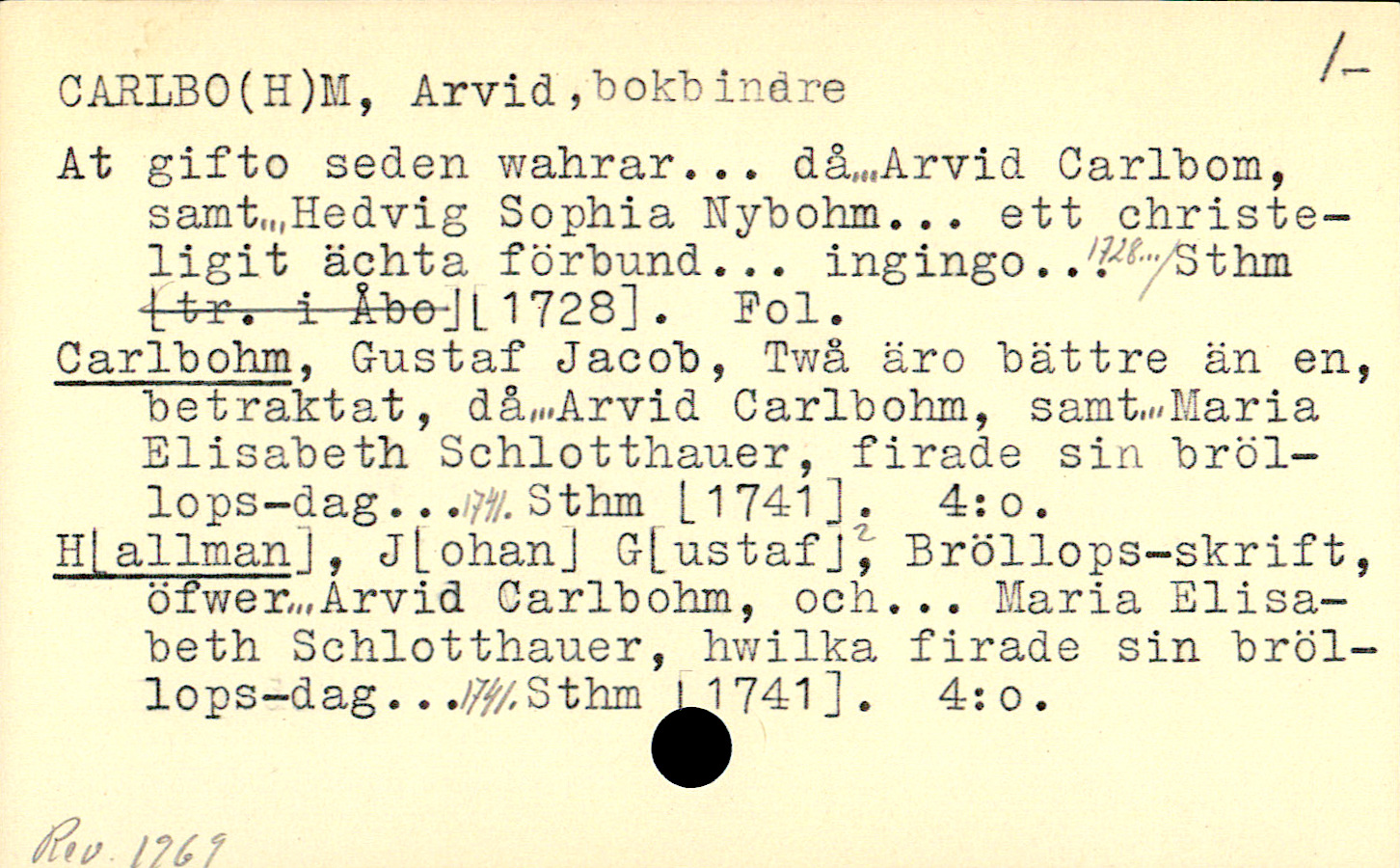 Catalogue Card_110140