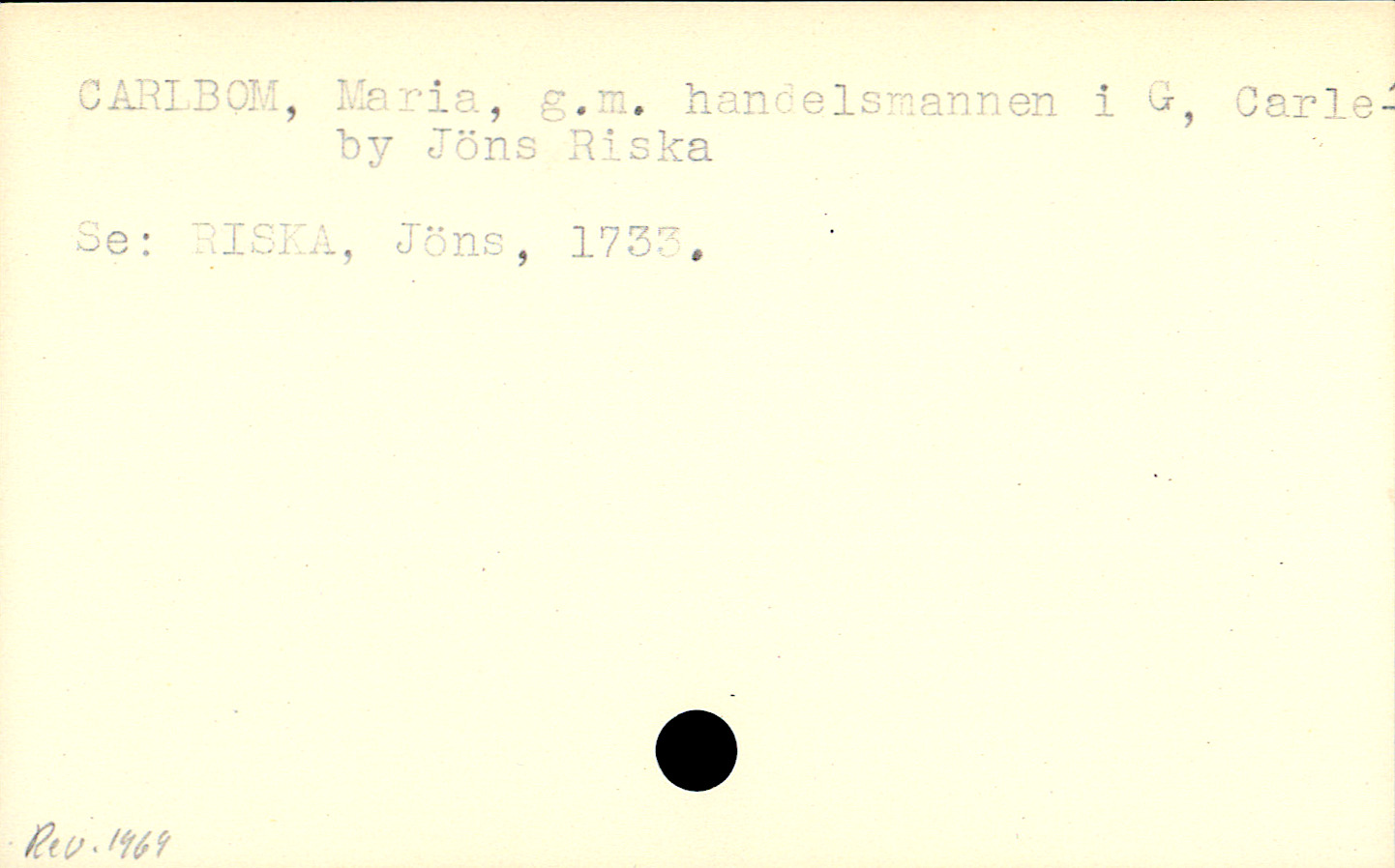 Catalogue Card_110153