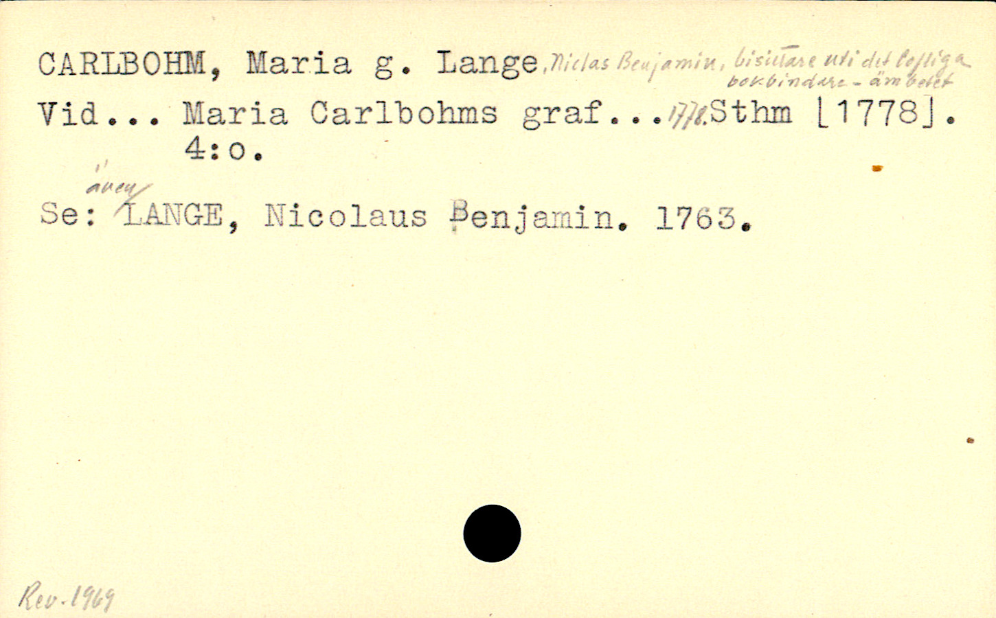 Catalogue Card_110154