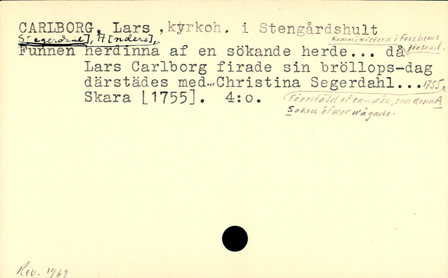 Catalogue Card_110158