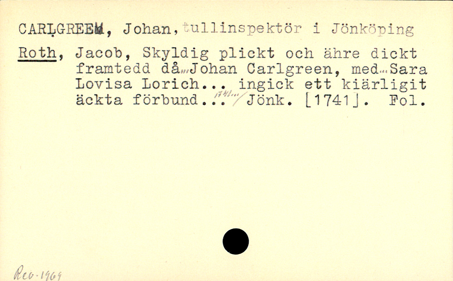 Catalogue Card_110170