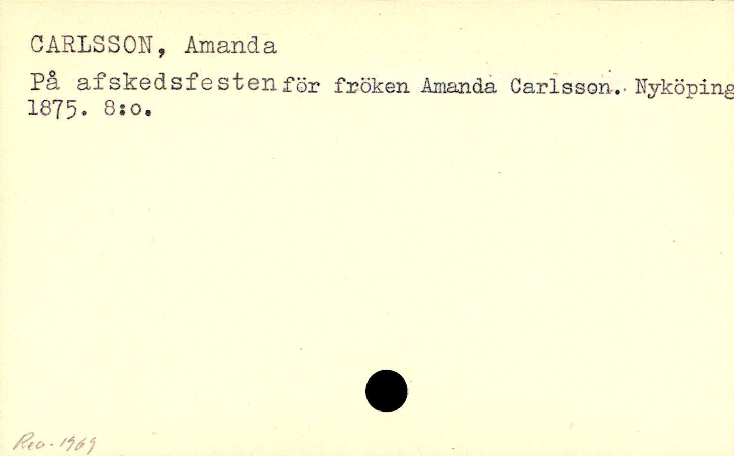 Catalogue Card_110189