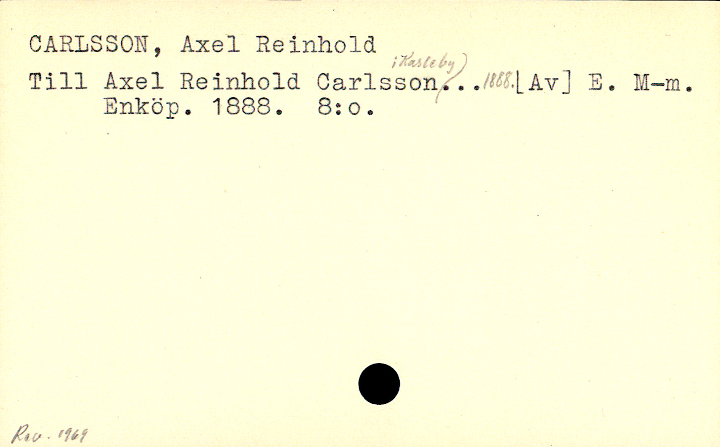 Catalogue Card_110192