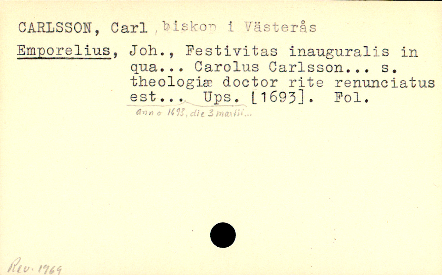 Catalogue Card_110194