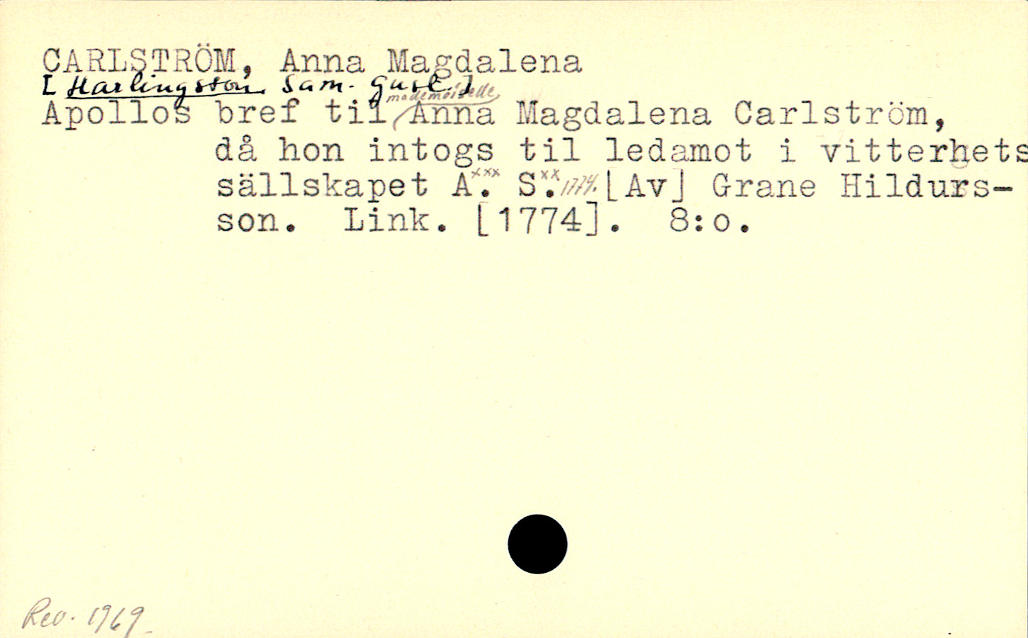 Catalogue Card_110230