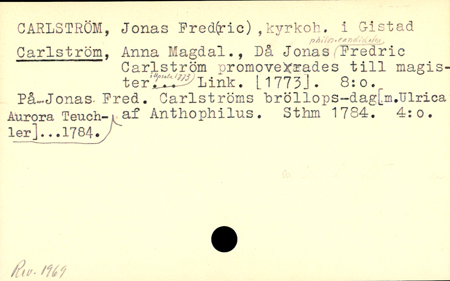 Catalogue Card_110240