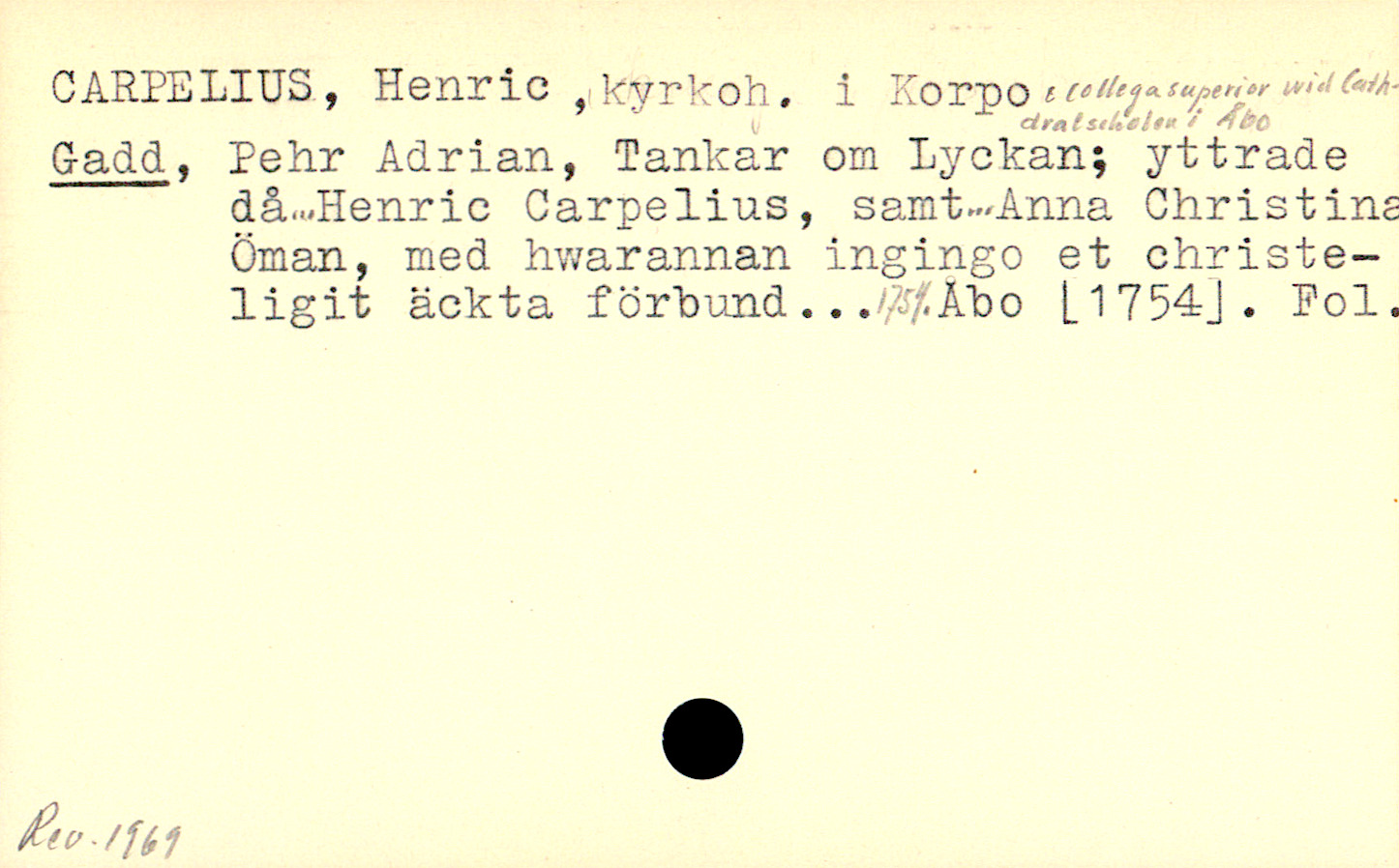 Catalogue Card_110250