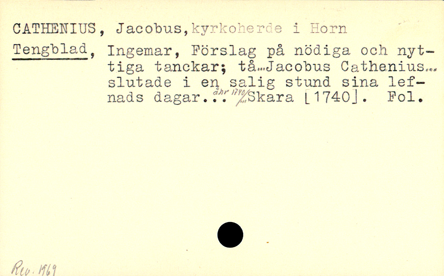 Catalogue Card_110288