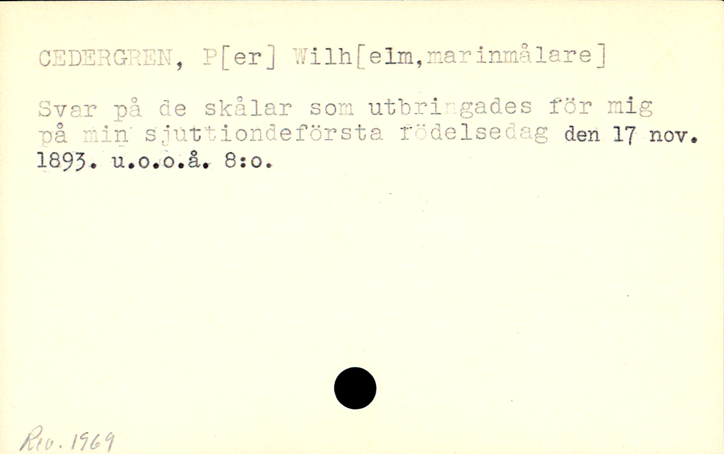 Catalogue Card_110346