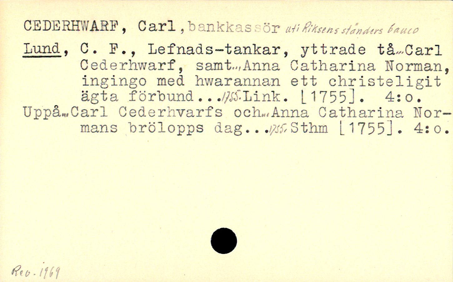 Catalogue Card_110365