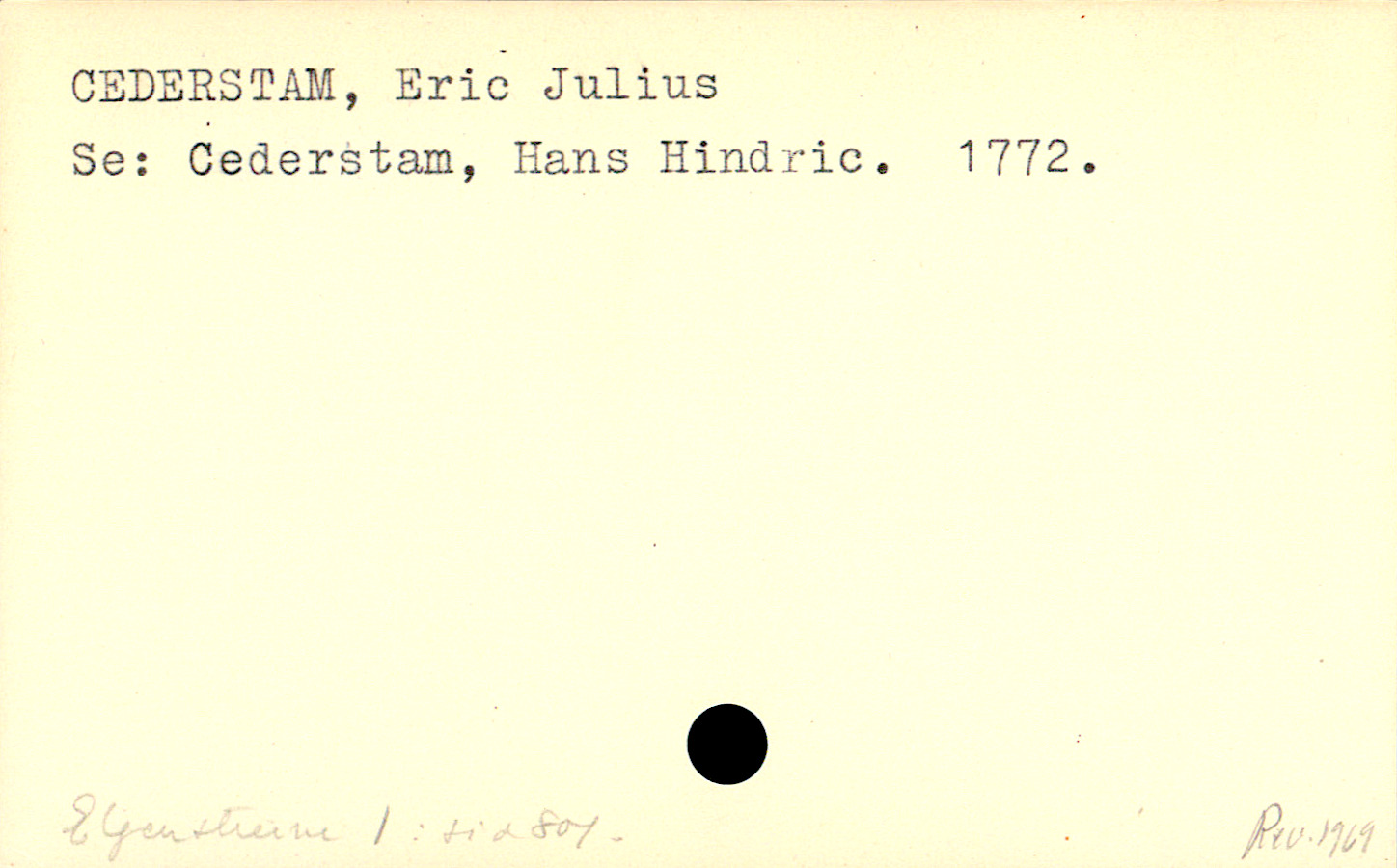 Catalogue Card_110380