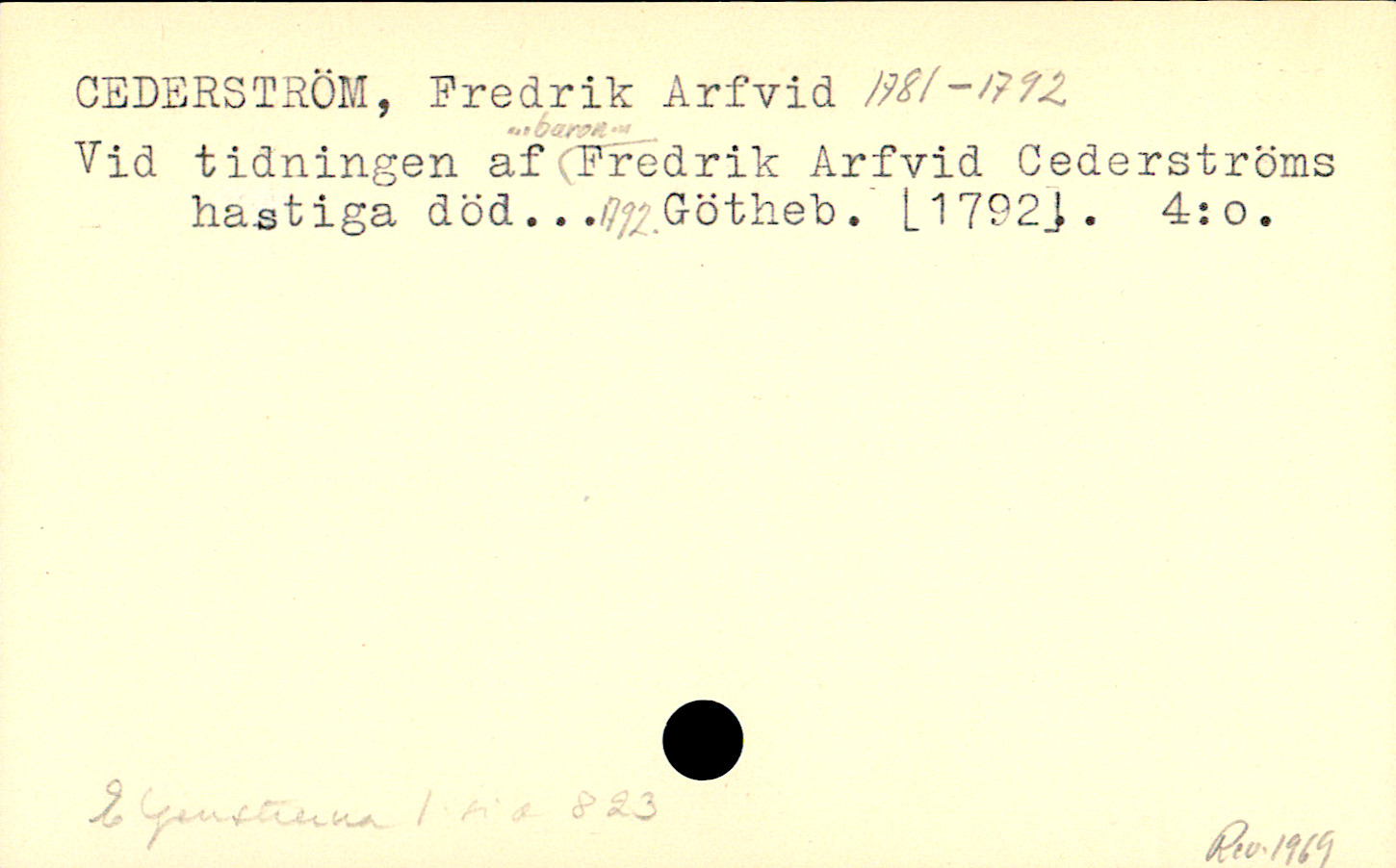 Catalogue Card_110393