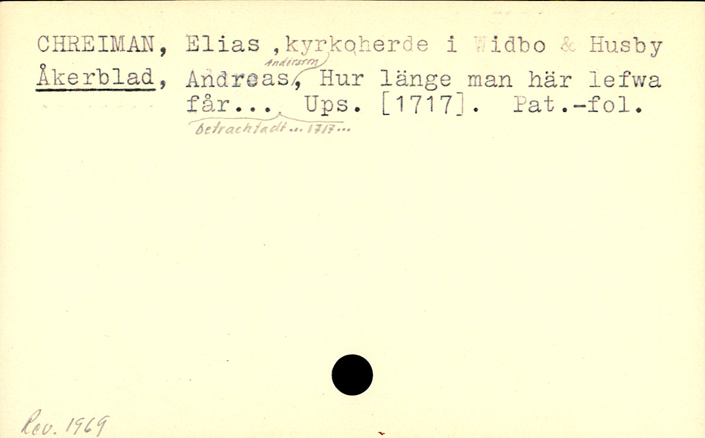 Catalogue Card_110481