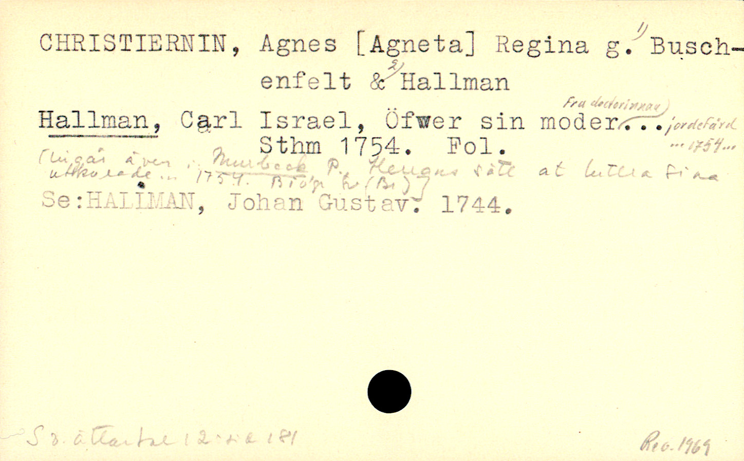 Catalogue Card_110490