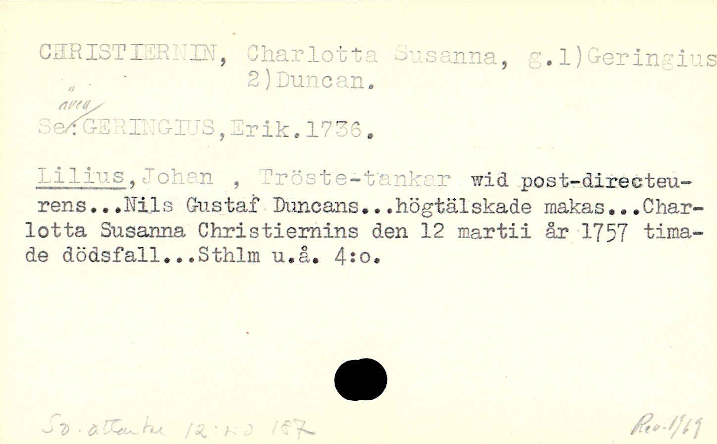 Catalogue Card_110496