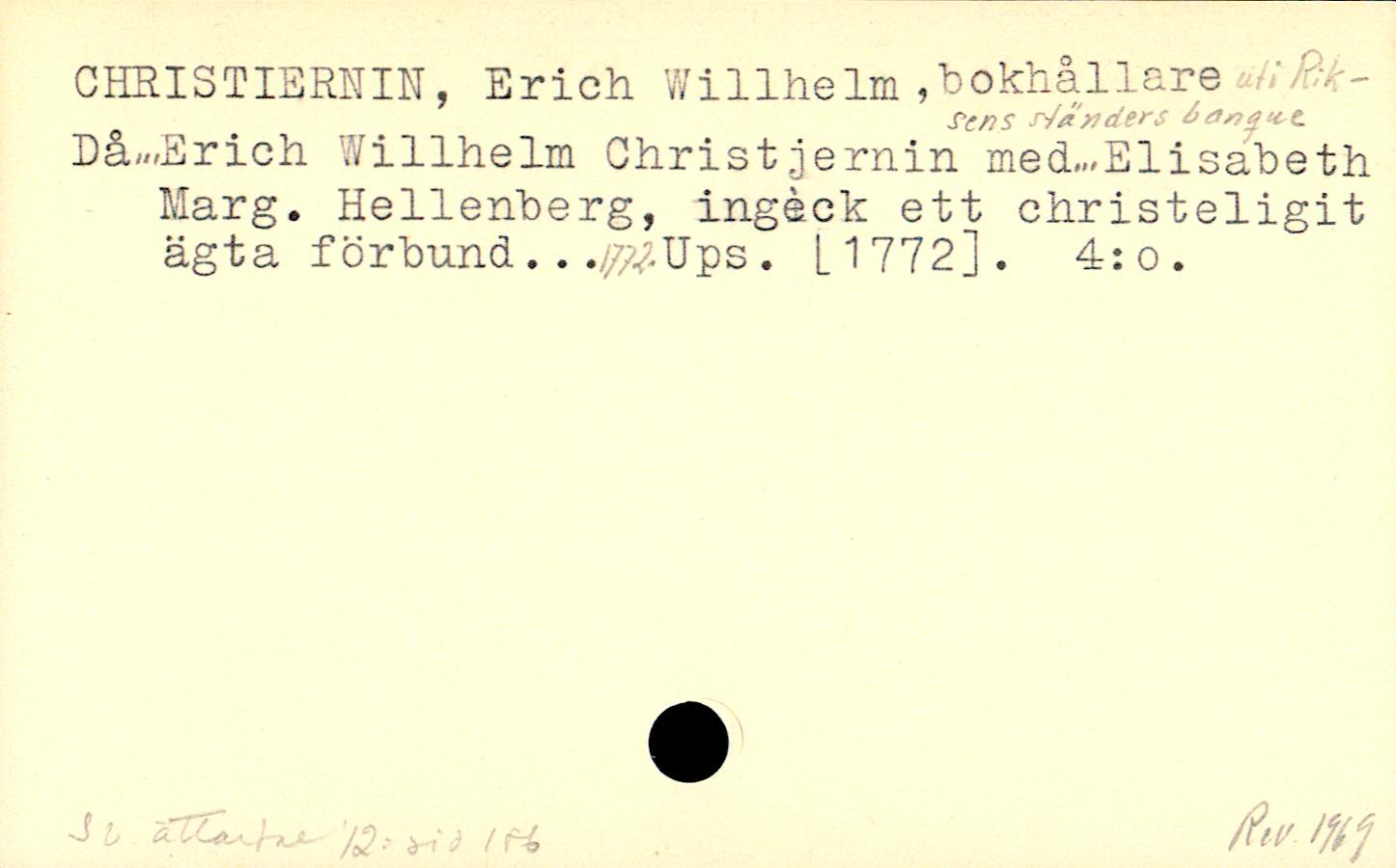 Catalogue Card_110500