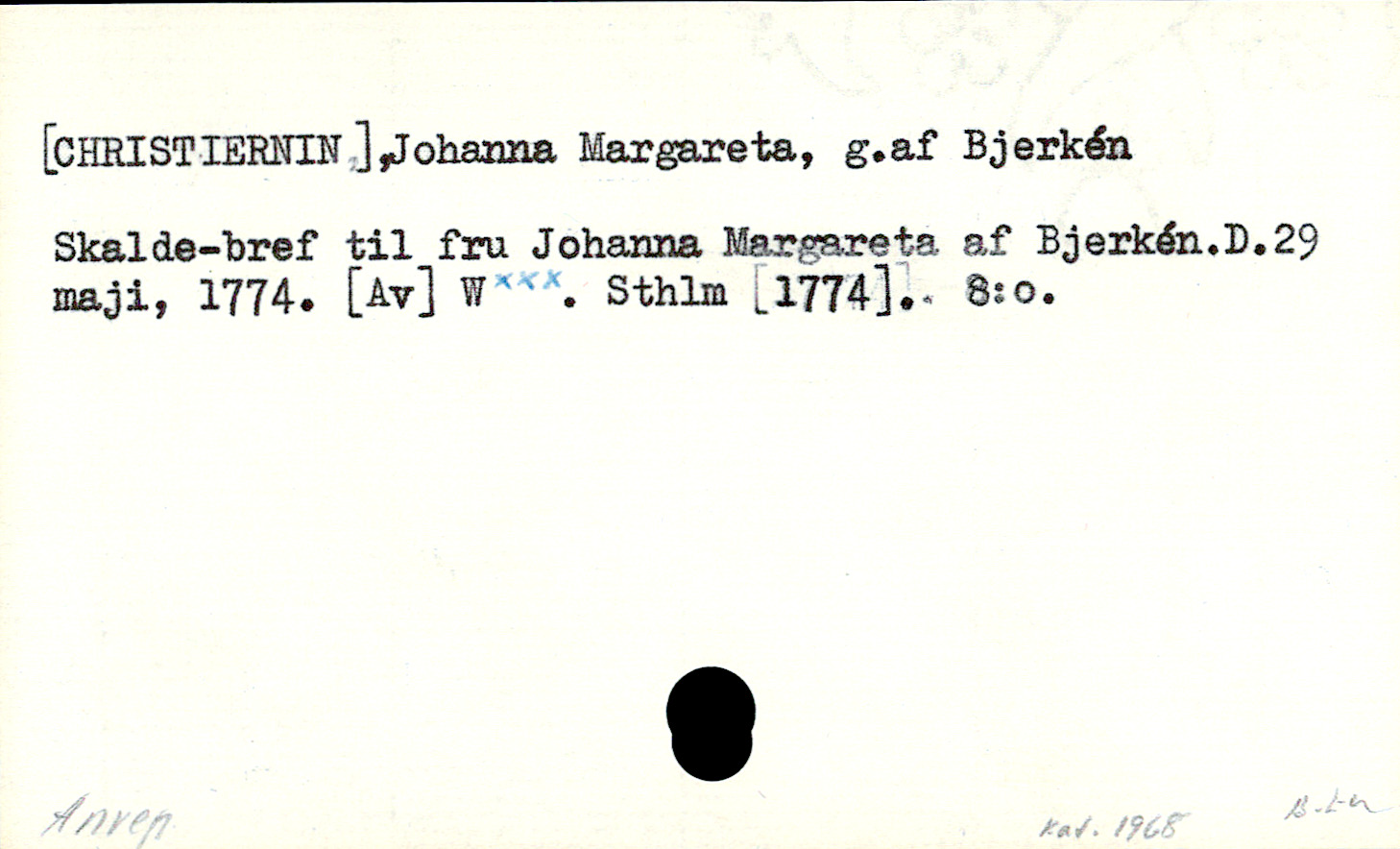 Catalogue Card_110508