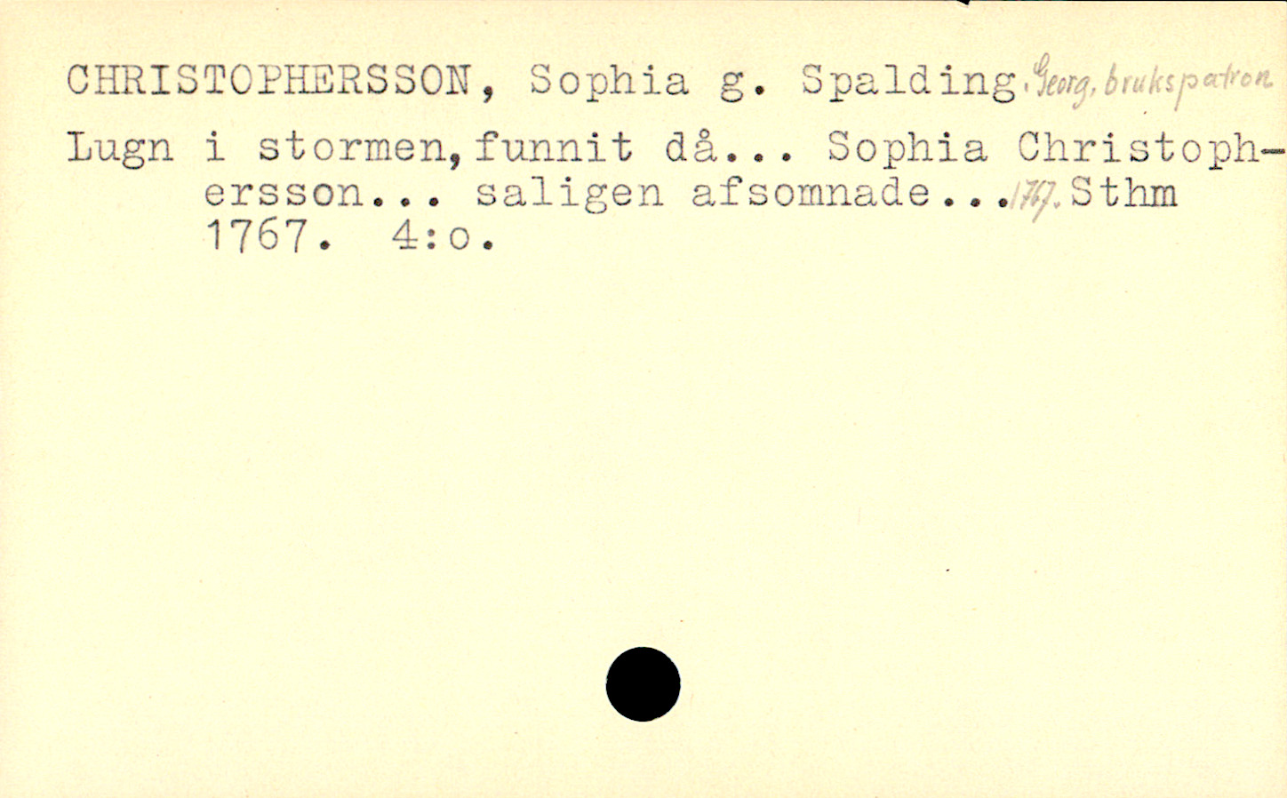 Catalogue Card_110535