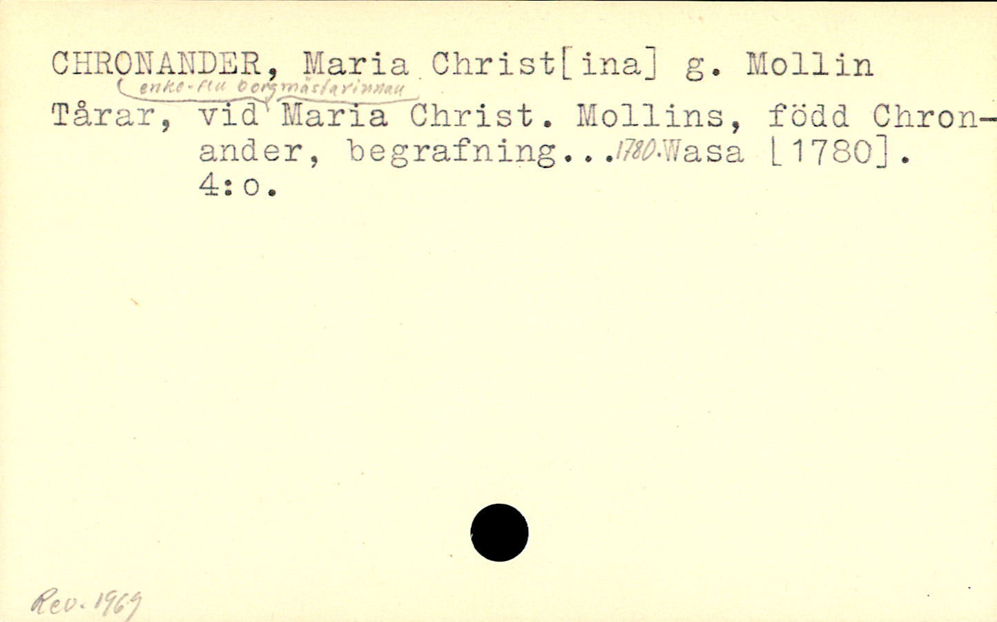 Catalogue Card_110537