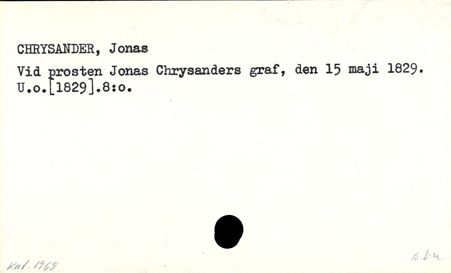 Catalogue Card_110541