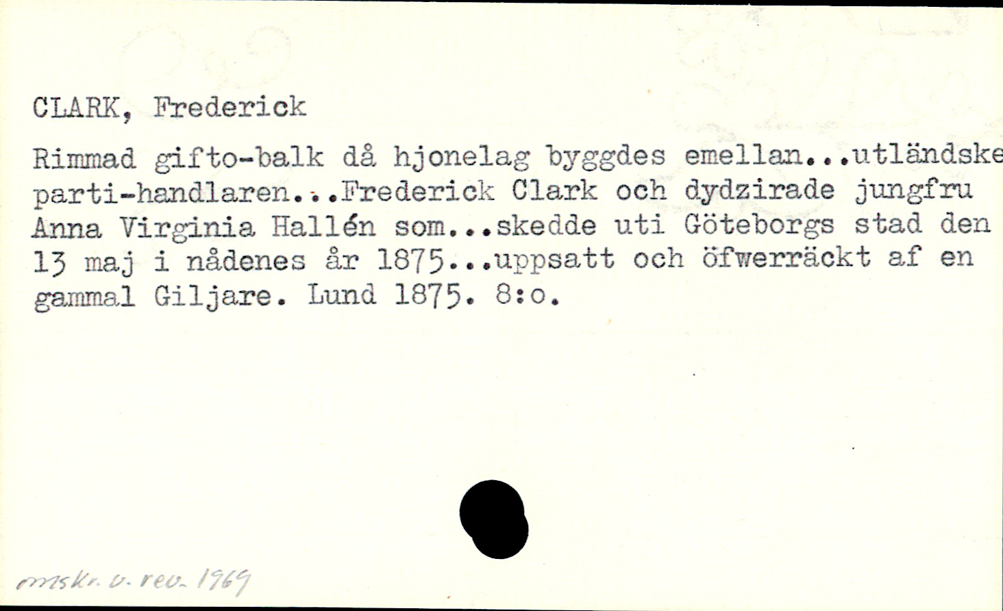 Catalogue Card_110557