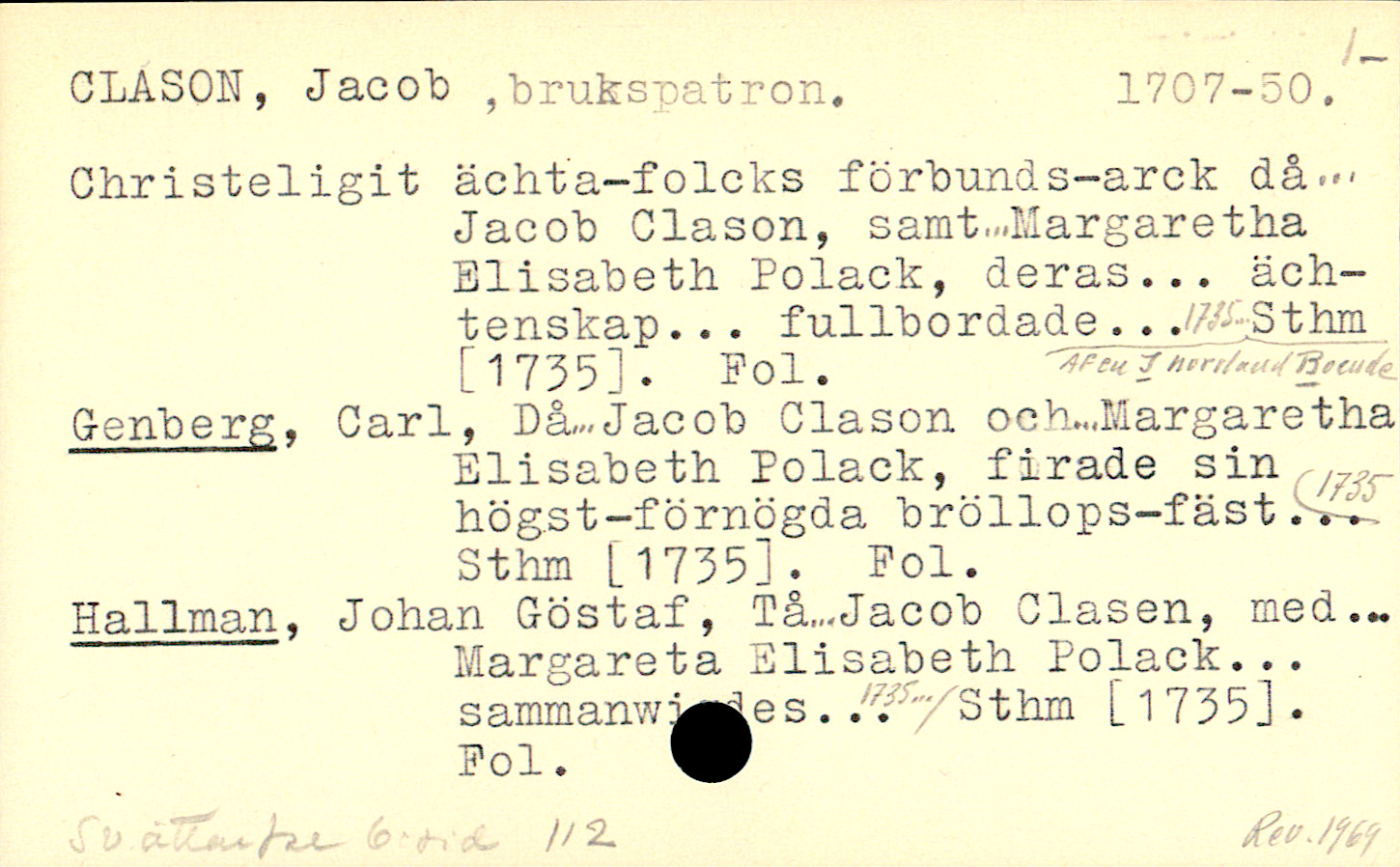 Catalogue Card_110573