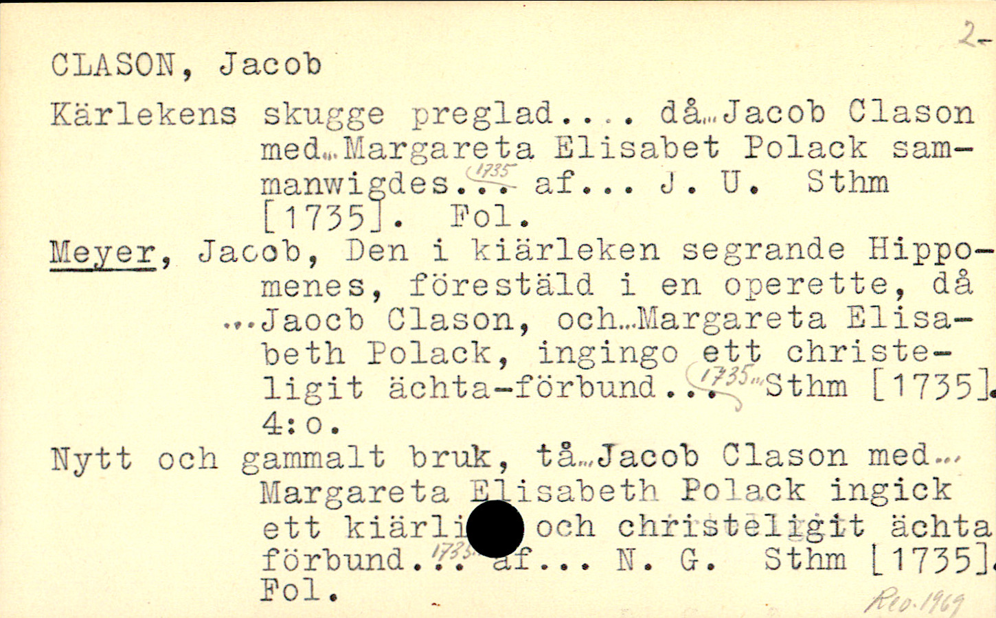 Catalogue Card_110574