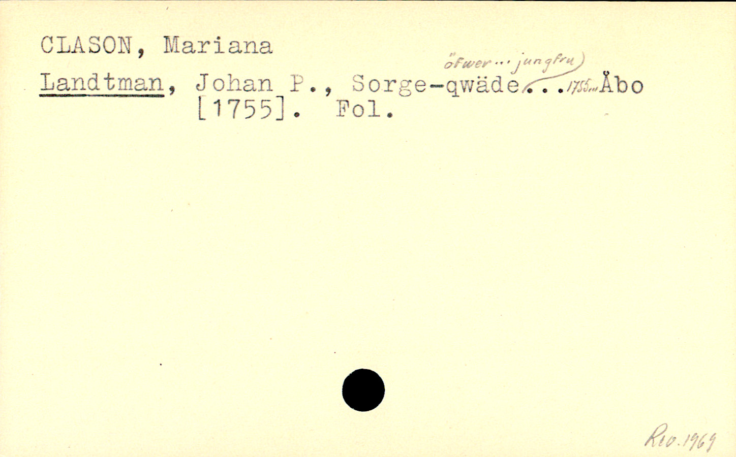 Catalogue Card_110583