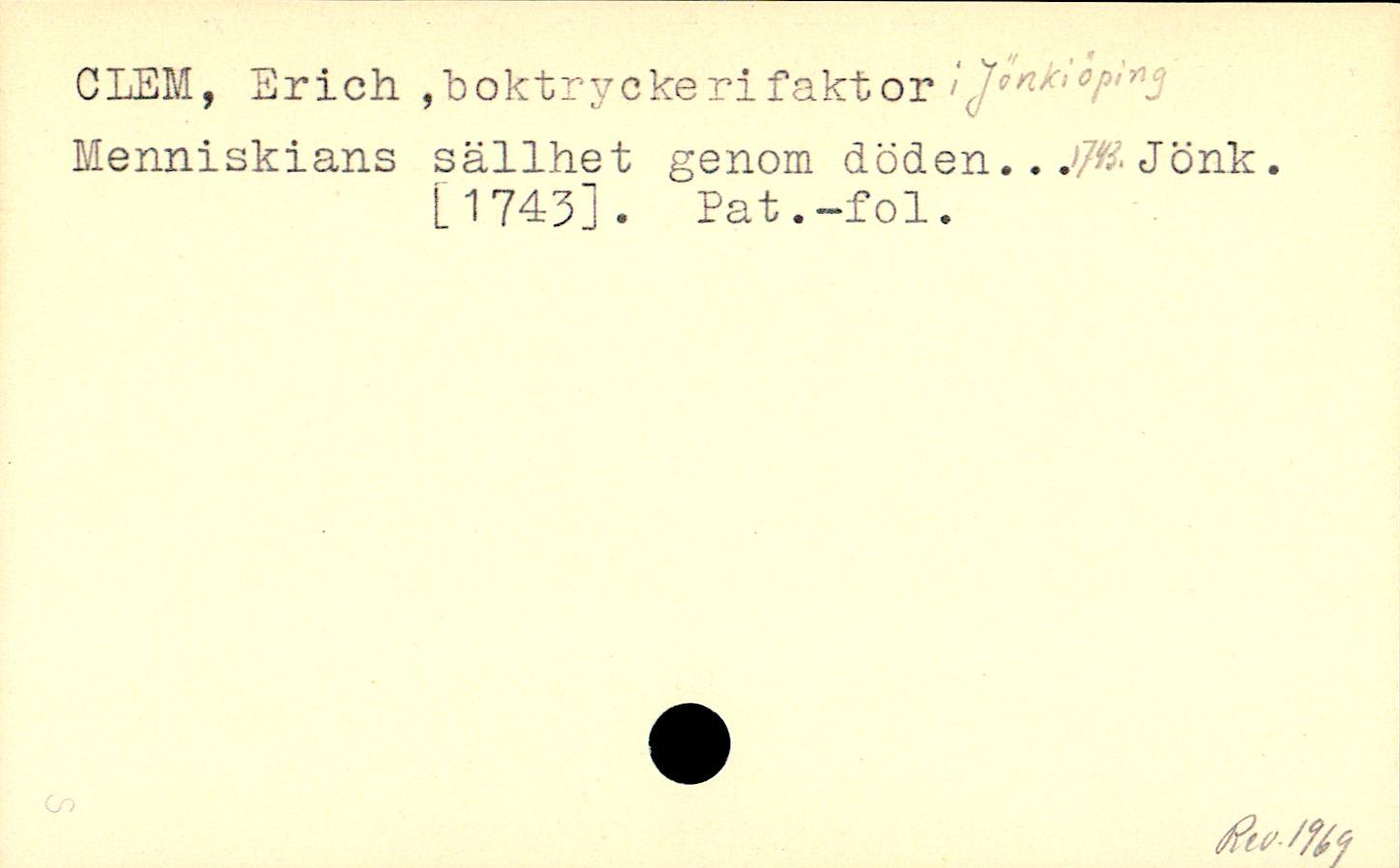 Catalogue Card_110587