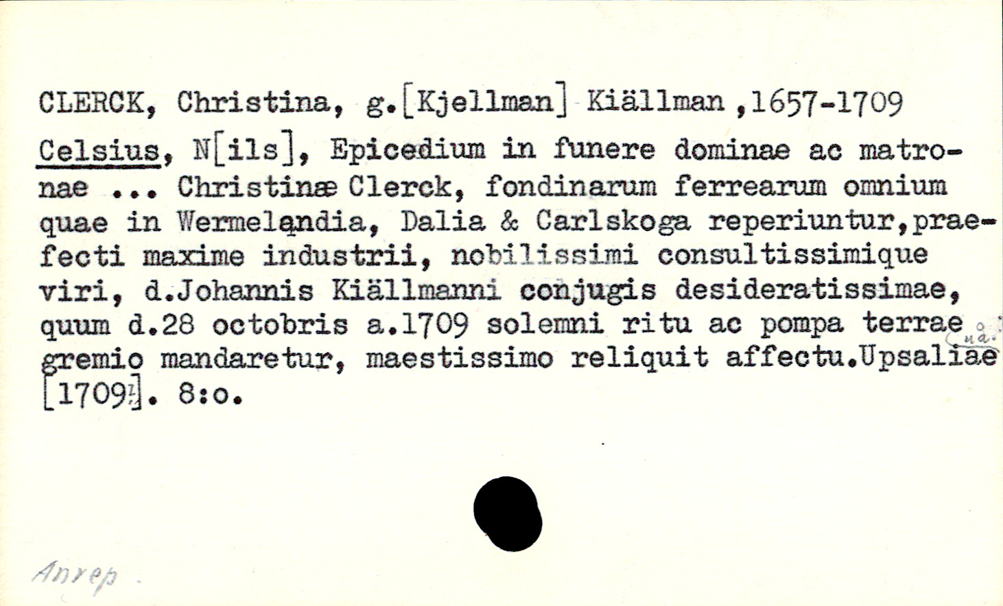 Catalogue Card_110590