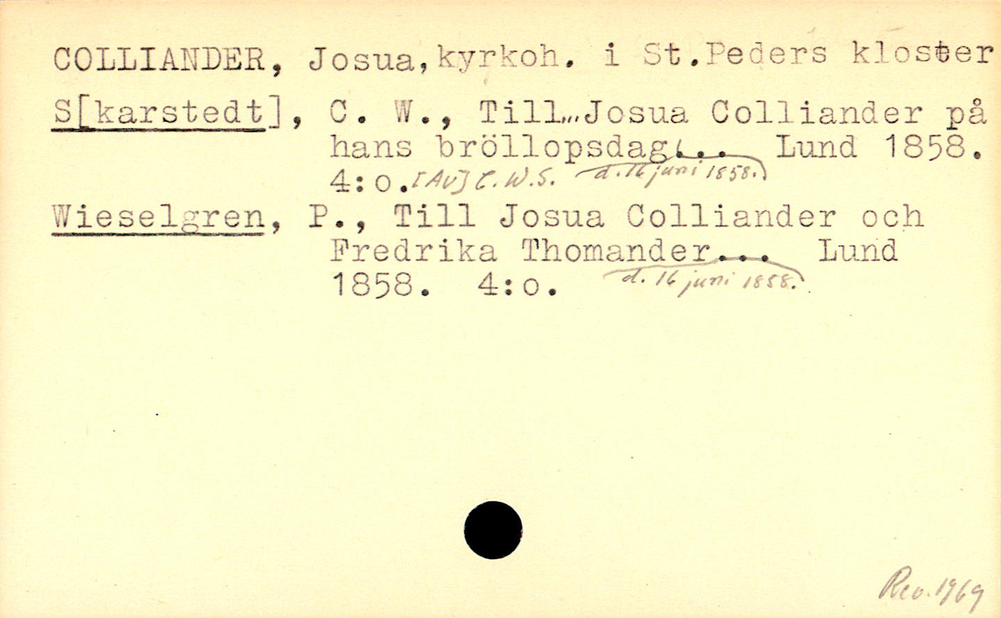 Catalogue Card_110649