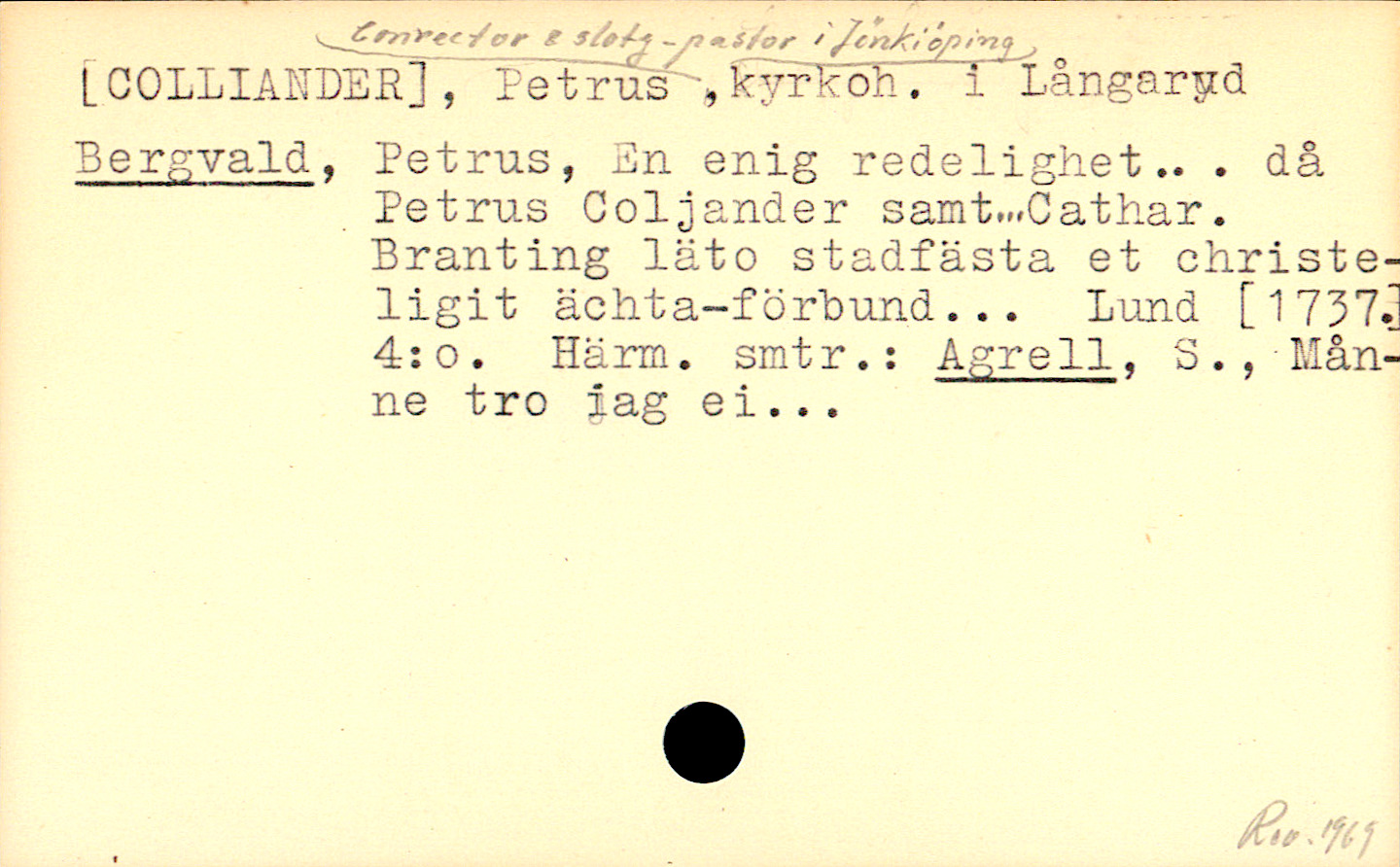 Catalogue Card_110652