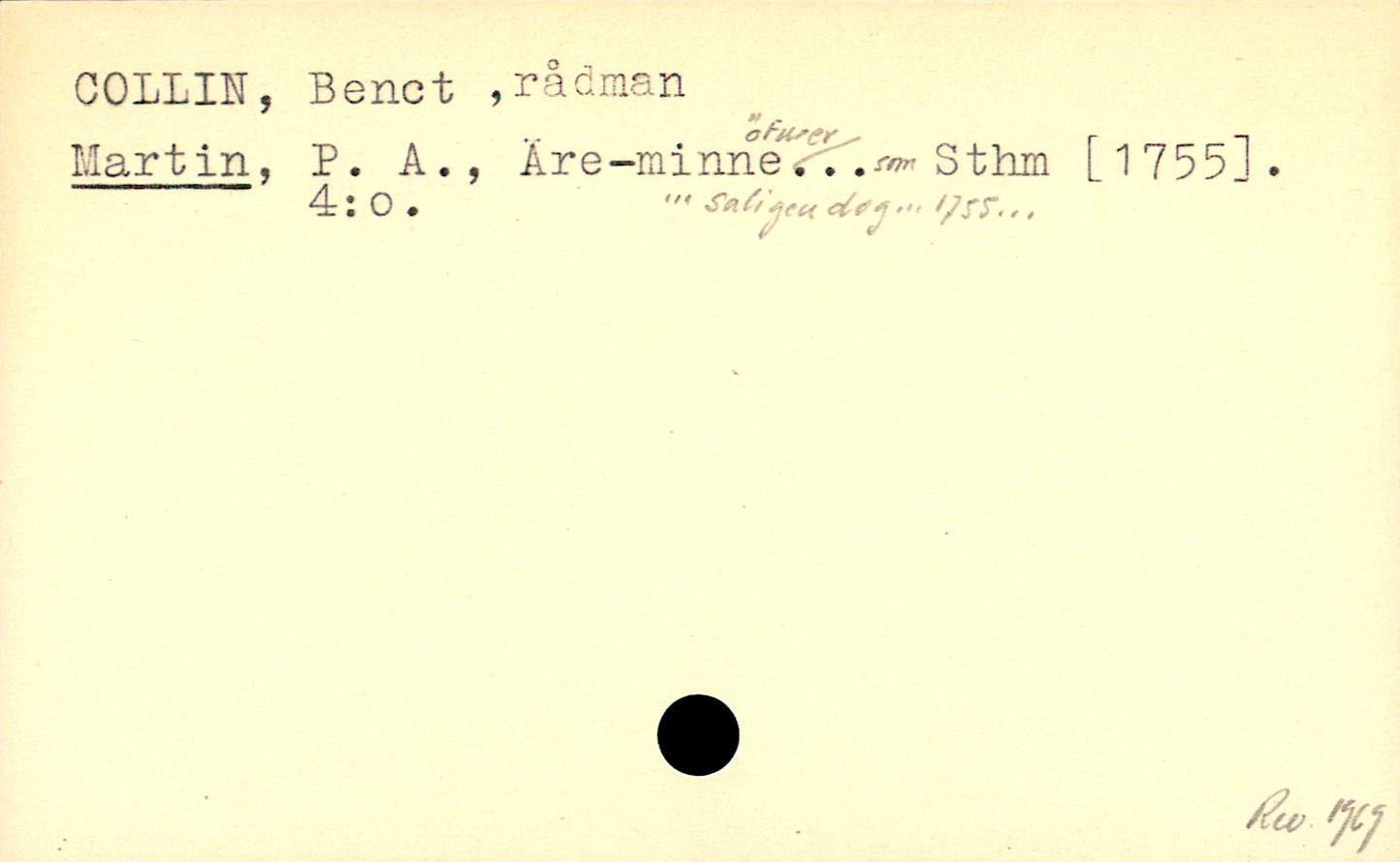 Catalogue Card_110659