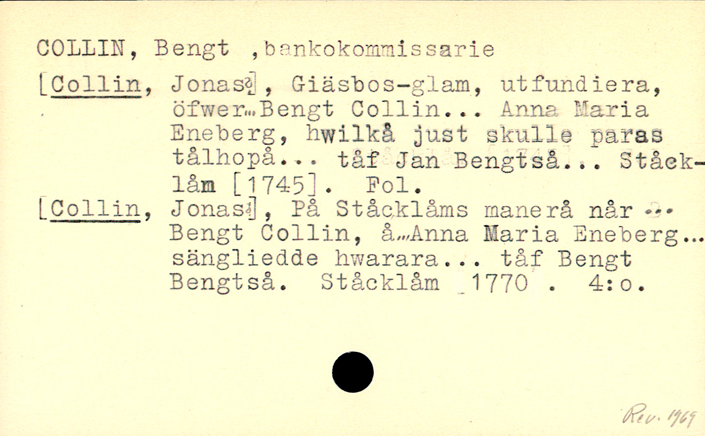 Catalogue Card_110660