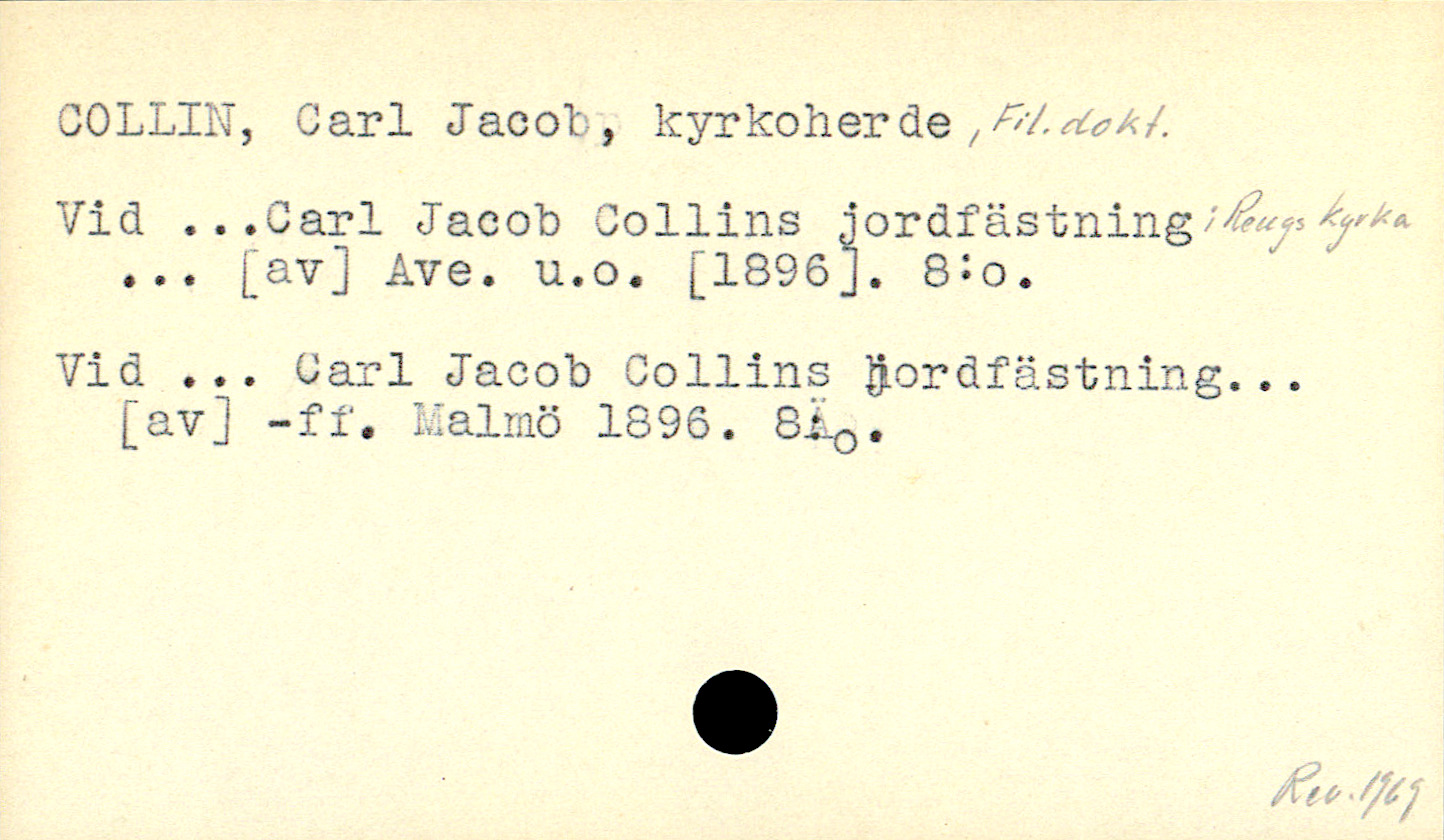 Catalogue Card_110661