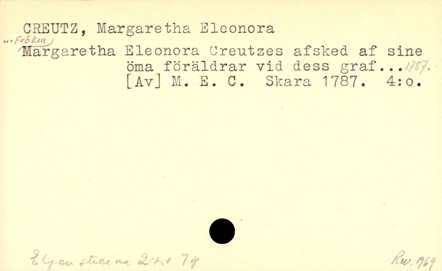 Catalogue Card_110799