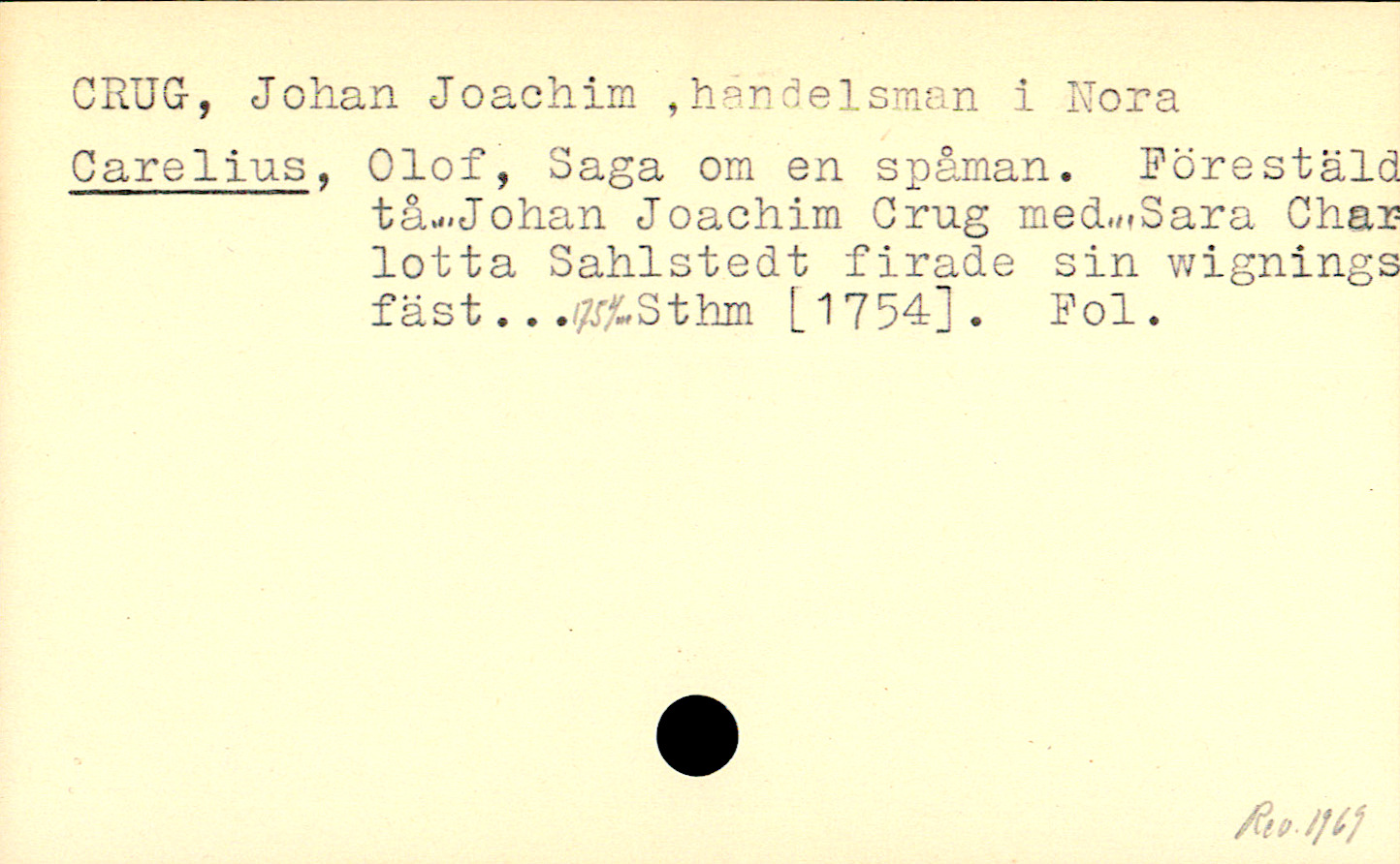 Catalogue Card_110880