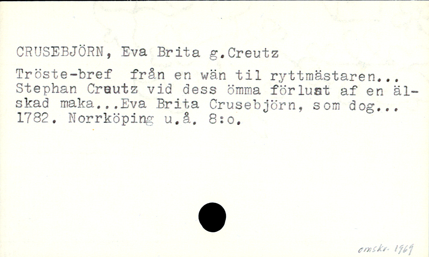 Catalogue Card_110883