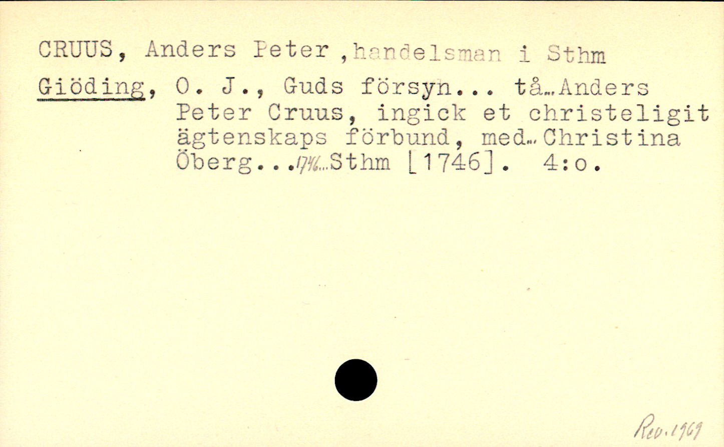 Catalogue Card_110889