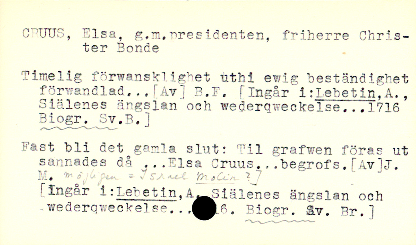 Catalogue Card_110891