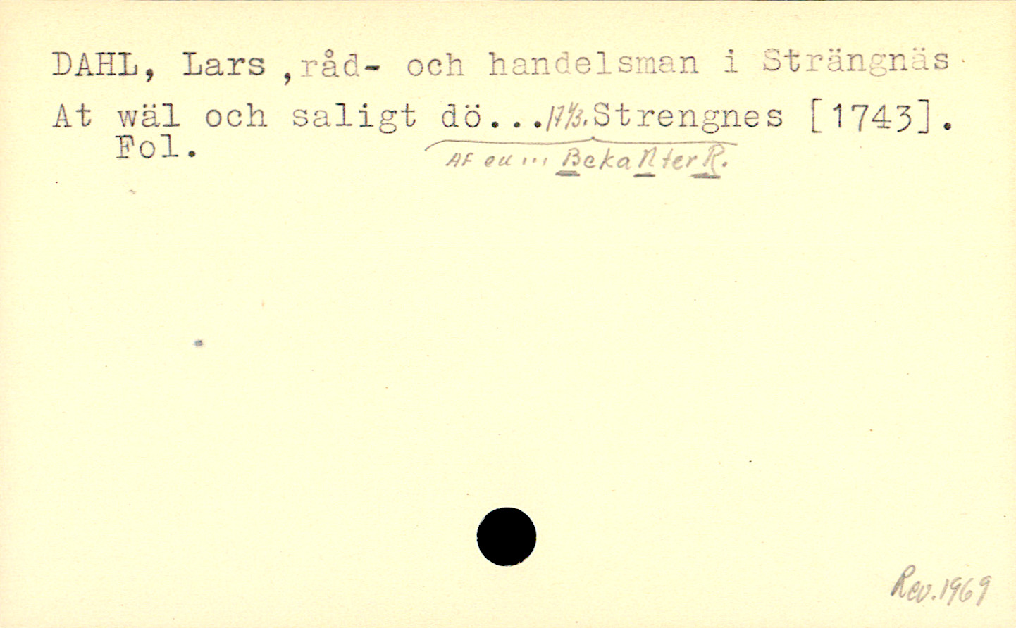 Catalogue Card_110954