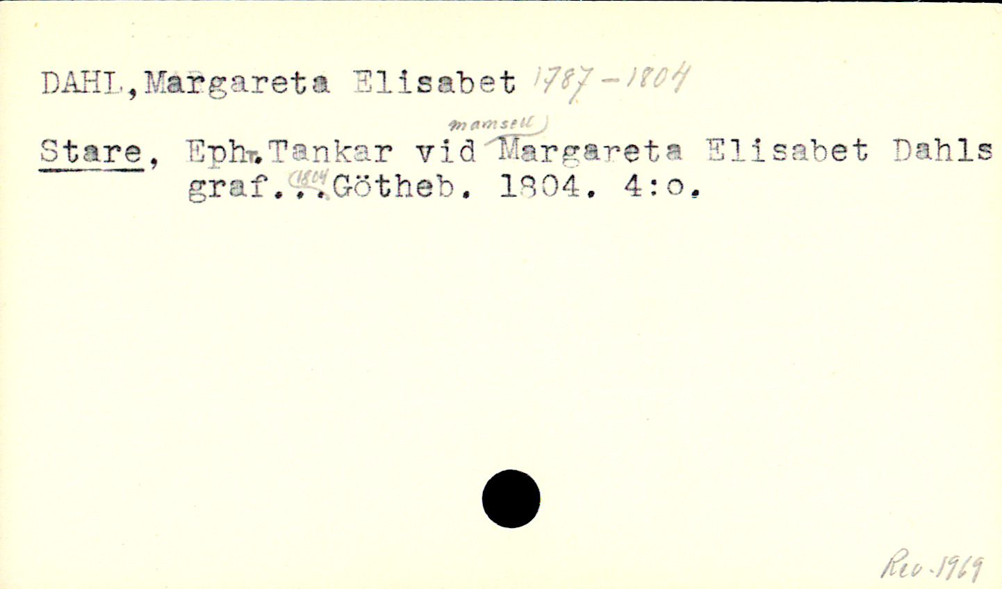 Catalogue Card_110958