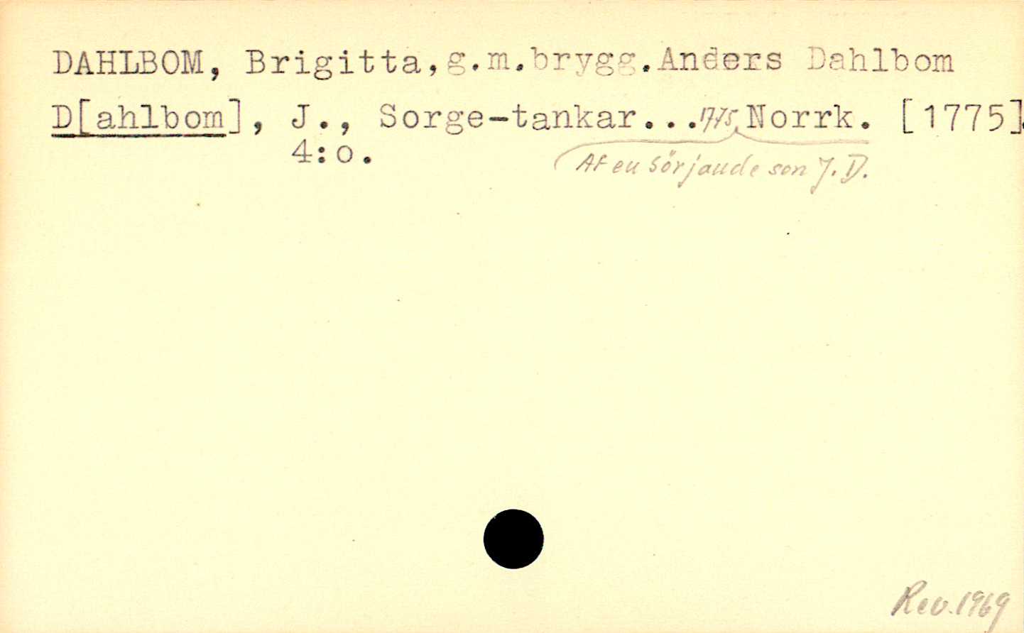 Catalogue Card_110993