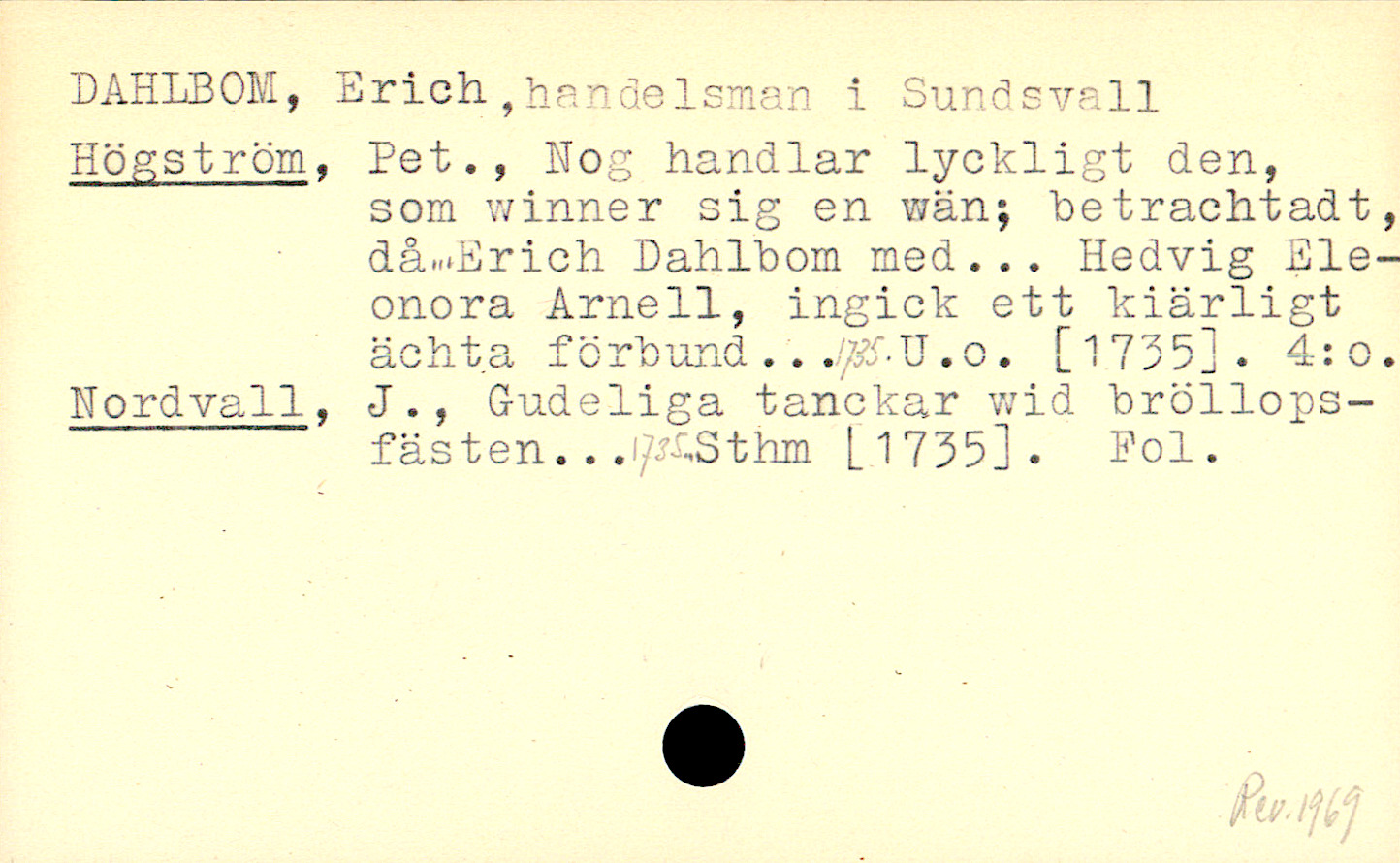 Catalogue Card_110996